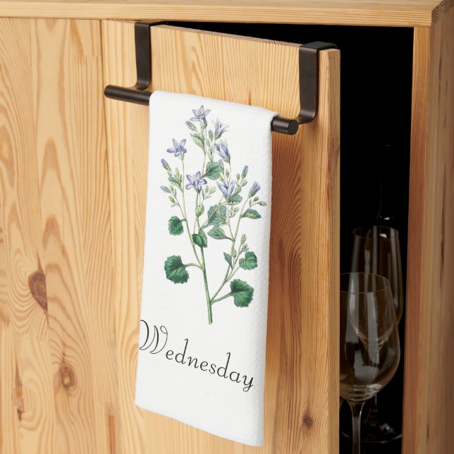 *Weekdays GBUS2.3WED (Wednesday) - Tea Towel (Thirds Fold)