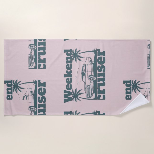 Weekend Cruiser Beach Towel (Front)