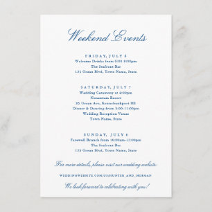 Weekend Events Kennebunkport Wedding Collection Enclosure Card