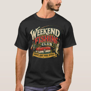 Weekend Fishing Club Bass Fish Tackle Box  T-Shirt