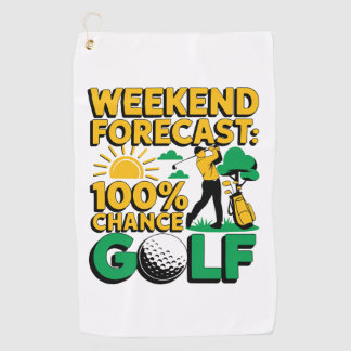 Weekend Forecast 100% Chance of Golf Towel