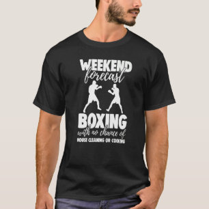 Weekend Forecast Boxing With No Chance Men Gaming T-Shirt