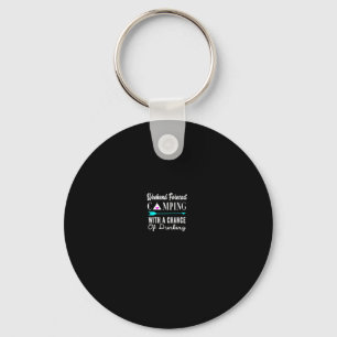 Weekend Forecast Camping With A Chance Of Drinking Key Ring