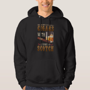 Weekend Forecast Cigars And Scotch Whiskey Bourbon Hoodie