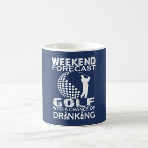 WEEKEND FORECAST GOLF COFFEE MUG