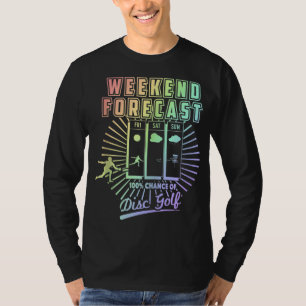 Weekend Forecast Golfing With A Chance of Beer Gol T-Shirt