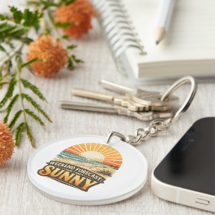 Weekend Forecast Sunny Key Ring