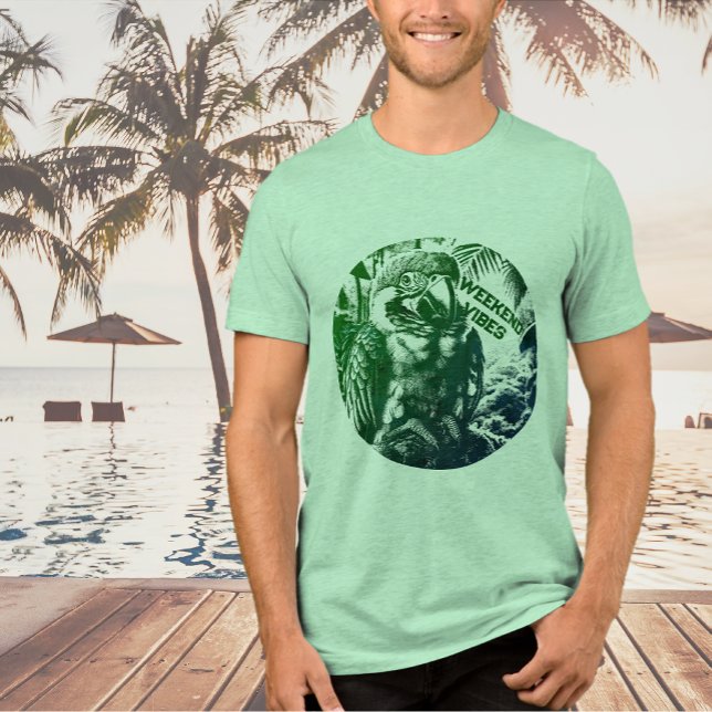 Weekend Green Graphic T-Shirt Tri-Blend Shirt (Creator Uploaded)
