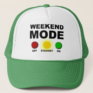 Weekend Mode Funny Ball Cap Hat Party