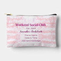 Weekend Social club pink glitter bachelorette part