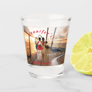 Weekend Trip Personalised Bachelorette Party Shot Glass