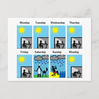 Weekend Weather Always Sucks Postcard