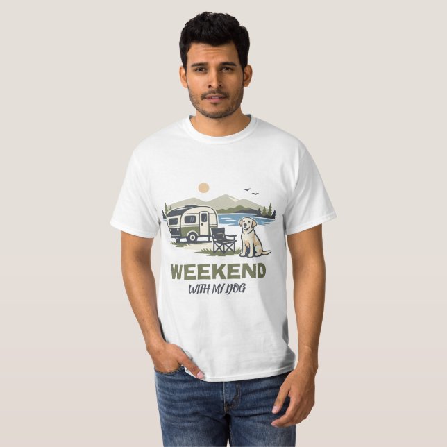 Weekend With My Dog T-Shirt (Front Full)