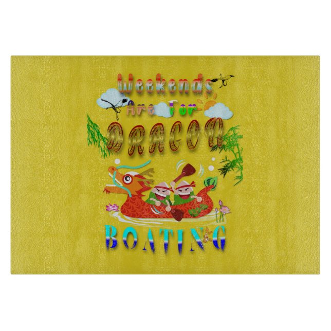Weekends Are For Dragon Boating Cutting Board (Front)