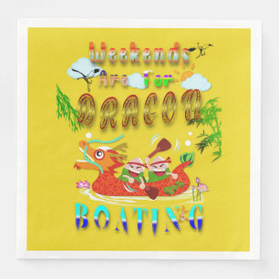 Weekends Are For Dragon Boating Napkin
