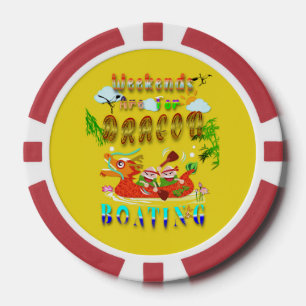 Weekends Are For Dragon Boating Poker Chips