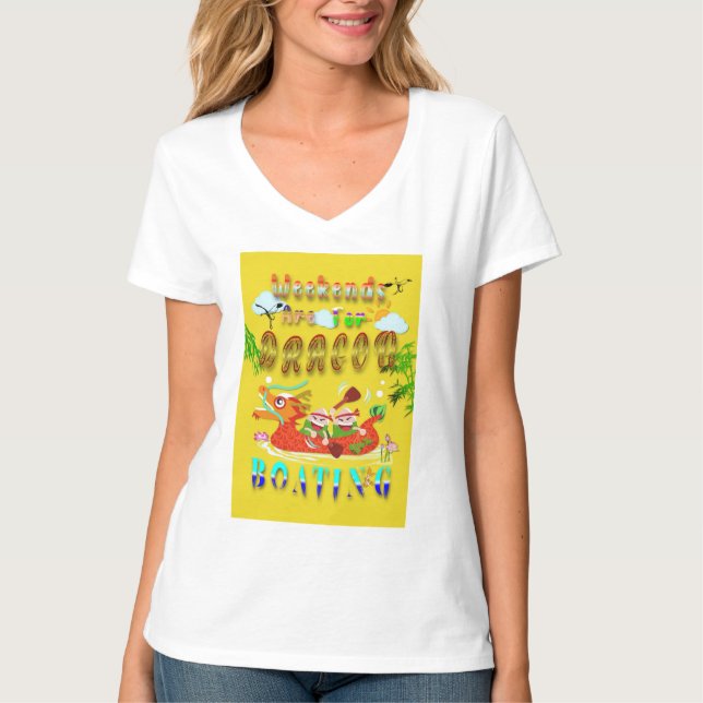 Weekends Are For Dragon Boating T-Shirt (Front)