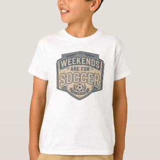 Weekends Are For Soccer Vintage Retro Graphic T-Shirt
