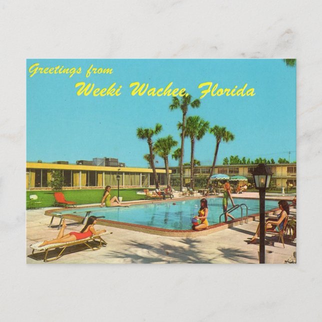 Weeki Wachee Florida vintage postcard (Front)