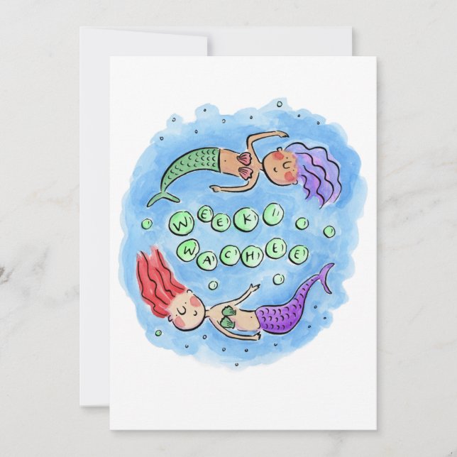 Weeki Wachee  Invitation (Front)