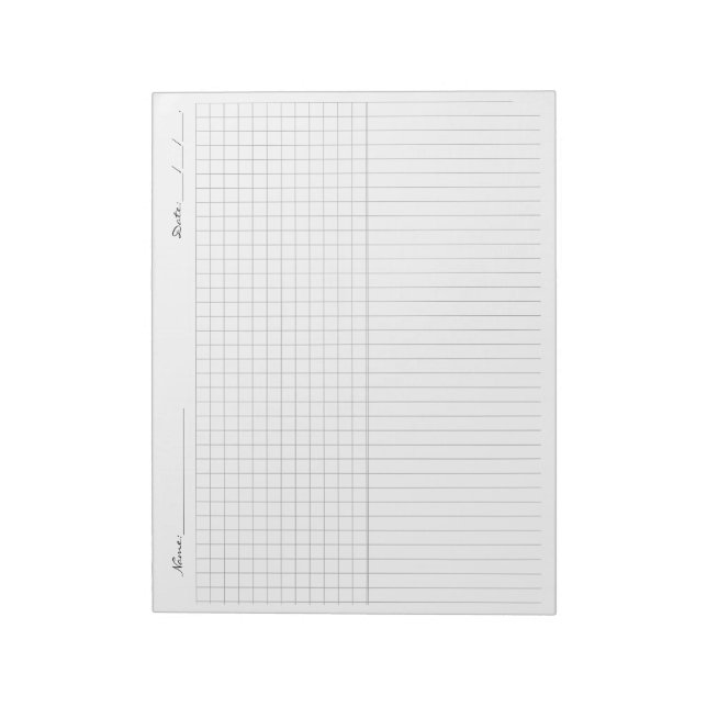 Weekly Habit Tracker,To Do List, Printable Planner Notepad (Rotated)