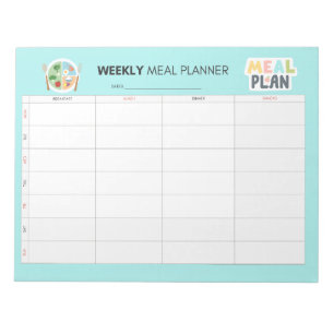 Weekly Meal Planner Healthy Eating Routine Notepad