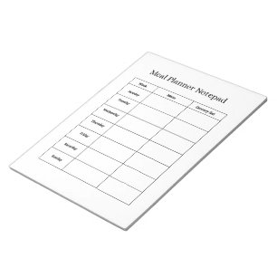 Weekly Meal Planner Notepad