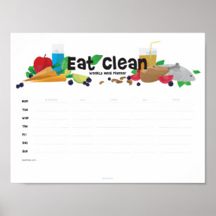 Weekly Meal Planner Poster