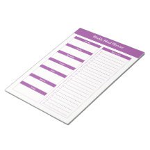 Weekly Meal Planner - Purple