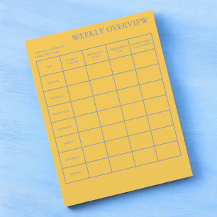 Weekly Overview Academic Planner for Students