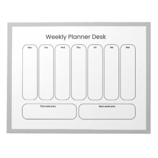 Weekly Planner Desk Notepad