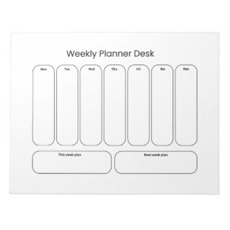 Weekly Planner Desk Notepad
