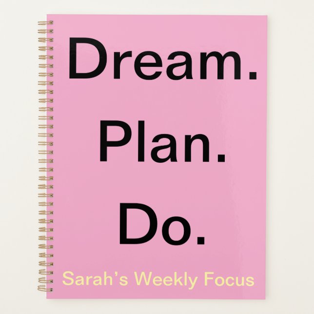 Weekly Planner for Women – Custom Motivational (Front)