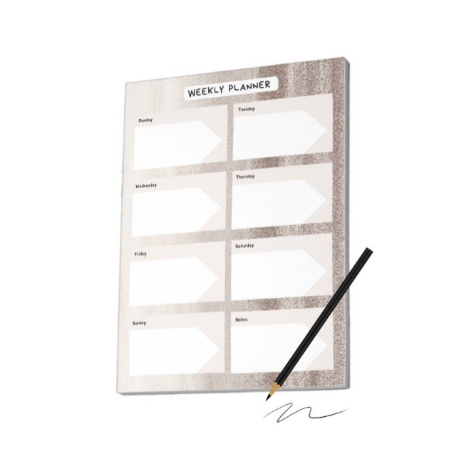 Weekly planner pastel shades notepad (Creator Uploaded)