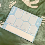 Weekly Planner Sheets Floral Notepad<br><div class="desc">Start planning your week with our Blue Weekly Planner Horizontal Sheets Notepad that can sit at your desk,  and always be there helping you plan your days. 
Get more organised,  with your weekly planner horizontal layout,  while also enjoying the soft blue colours,  and the leafy background.</div>