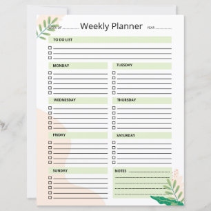Weekly Planner Template