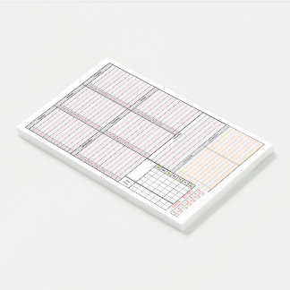 Weekly Planner w/ Mini-Month, Sleep & Meds Tracker Post-it Notes