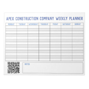 Weekly Planner with Title to Personalise. Notepad
