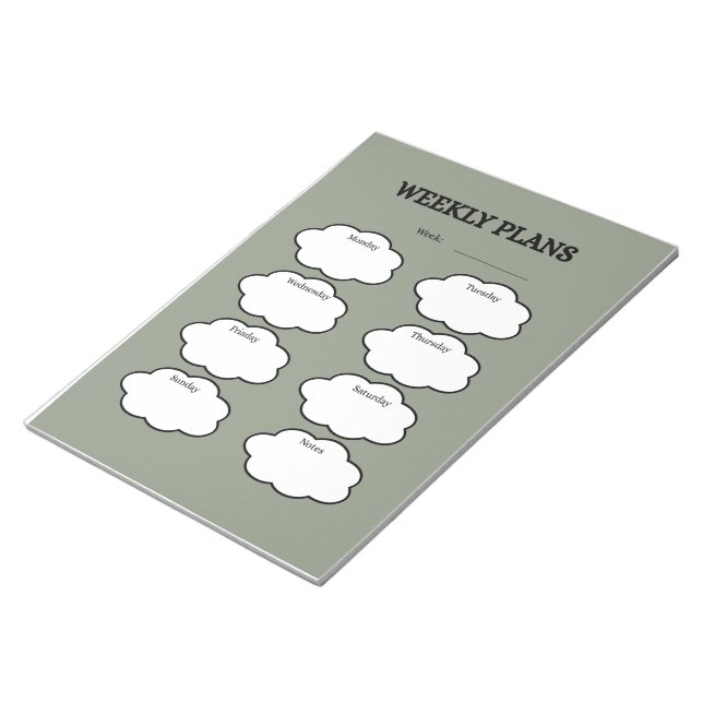 Weekly Plans Notepad (Angled)