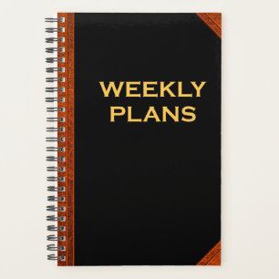 Weekly Plans Simple Vintage Image Style Design Planner