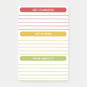 Weekly Schedule Daily Planner Organiser Modern Post-it Notes