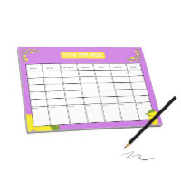 Weekly to do list notepad