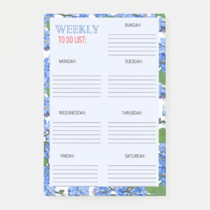 WEEKLY TO DO LIST: POST-IT NOTES