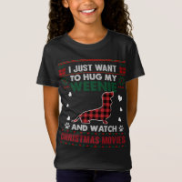 Weenie Dog Owner Christmas Movies Pajama Xmas Ugly
