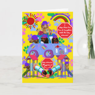 Weenie Dog Playground Card