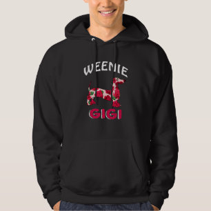 Weenie Gigi Floral Dachshund Dog Owner Mother's D Hoodie