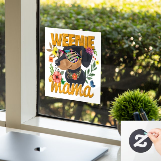 WEENIE MAMA WINDOW DECAL (Office)