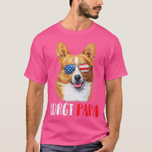 Weenie Papa Corgi Dad Dog Corgi Lovers1491 T-Shirt