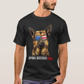 Weenie Papa German Shepherd Dad Dog German Shepher T-Shirt