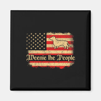 Weenie The People 4th Of July American Usa Flag Da Magnet